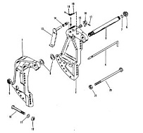 Кронштейн транца 2-Х ТАКТНОГО ПЛМ MERCURY 75 Серийный номер от 0A996142 до 0B240450