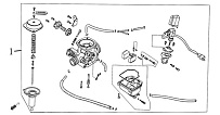 Карбюратор двигателя Racer 157QMJ