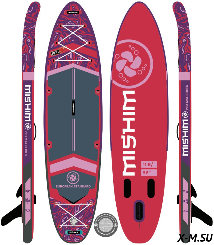 SUP (САП) Доска MISHIMO PRO-MAX Viva Magenta 10.6’ (320см) SUP (САП) Доска MISHIMO PRO-MAX Viva Magenta 10.6’ (320см)