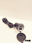 Прикуриватель 277А4 с USB для мото, снегоходов, мотобуксировщиков, квадроциклов., USB с выключателем